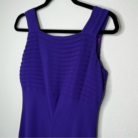 LINDISSIMA Vintage 80’s Maxi Gown Purple Blue Size 6 - Picture 3 of 16